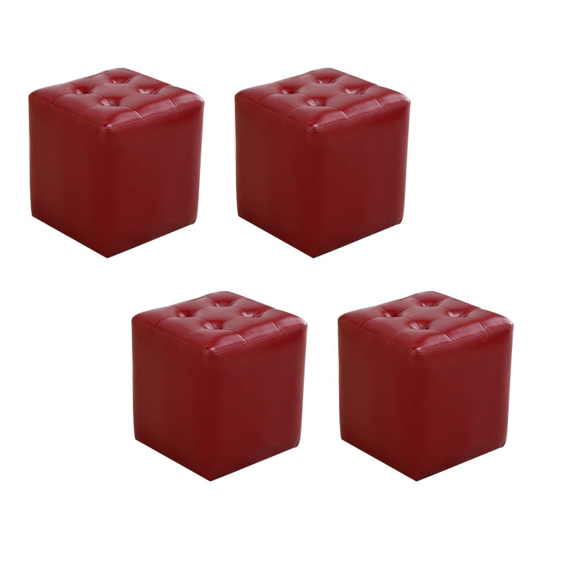 Moderno pouf in pelle di cuoio resistente all'acqua Pouf per soggiorno