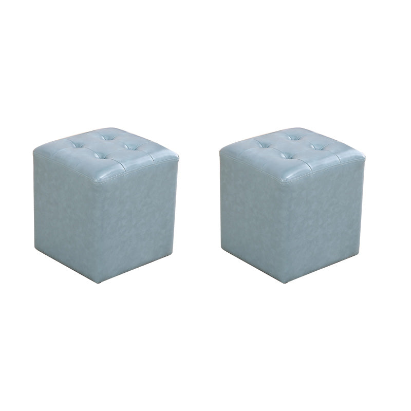 Moderno pouf in pelle di cuoio resistente all'acqua Pouf per soggiorno