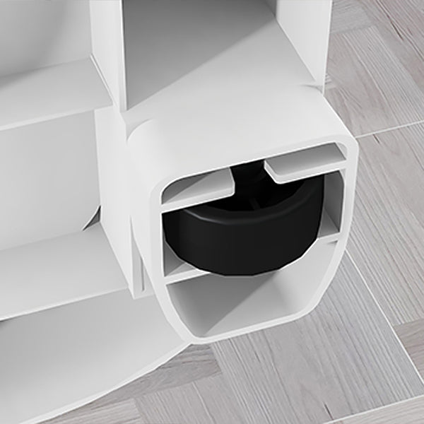 Armario de armario contemporáneo con piernas gabinete de almacenamiento de plástico