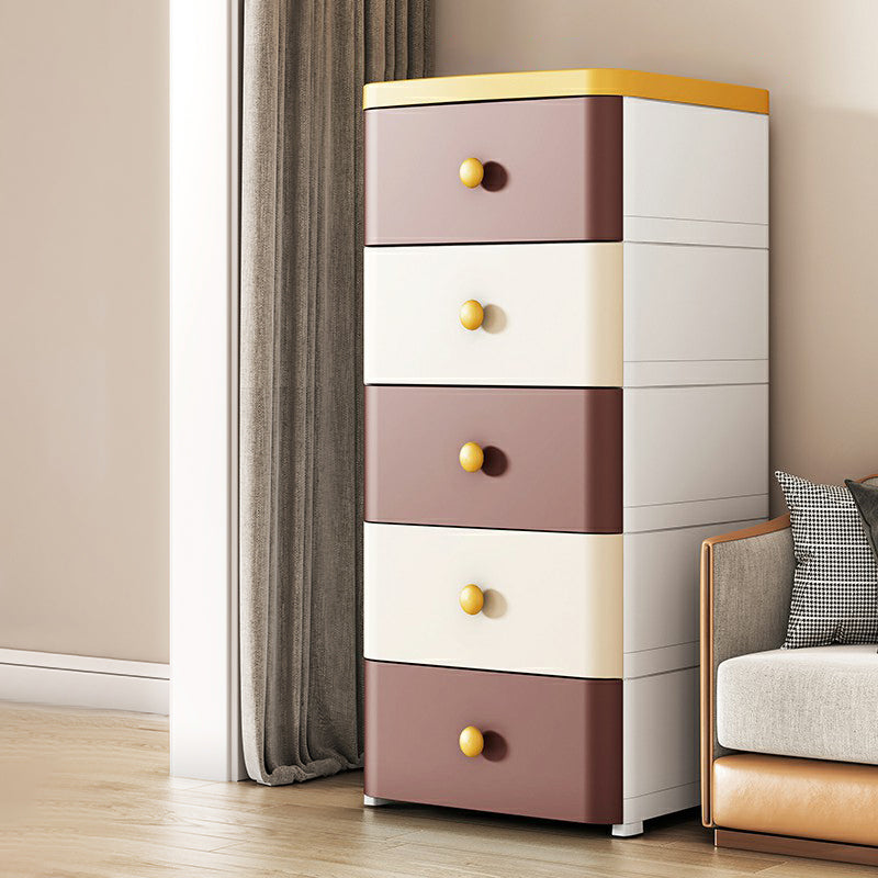 Armario de armario contemporáneo con piernas gabinete de almacenamiento de plástico