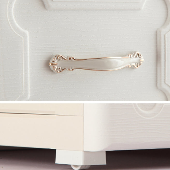 Armadio di stoccaggio in plastica con gambe armadio del guardaroba moderno con cassetto