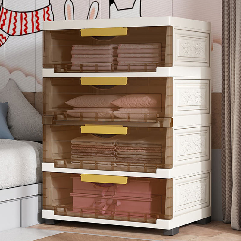 Hinged Wardrobe Closet Contemporary Plastic Storage Cabinet for Home Clearhalo 'Armoires & Wardrobes' 'armoires_wardrobes' 'Bedroom Furniture' 'furn' 'furn_armoires_wardrobes' 'Furniture' 6413909