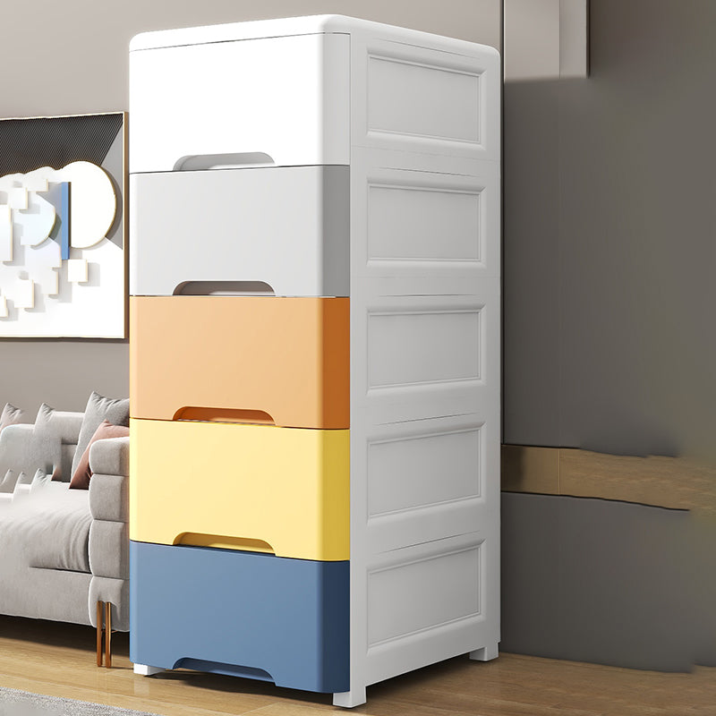 5-Drawer Storage Cabinet with Legs Contemporary Wardrobe Armoire