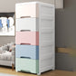 5-Drawer Storage Cabinet with Legs Contemporary Wardrobe Armoire