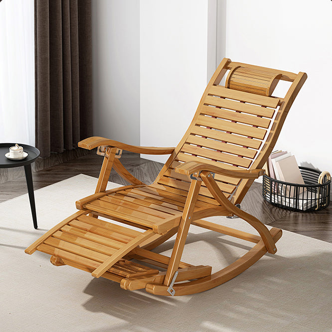 Modern Glider Chair Solid Wood Rocking Chair for Living Room Light Tan Clearhalo 'Chairs & Seating' 'furn' 'furn_rocking_chairs' 'Furniture' 'Living Room Furniture' 'Rocking Chairs' 'rocking_chairs' 6415735