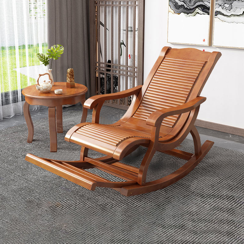 Modern Solid Wood Rocker Chair Spindle Rocker Chair for Living Room Clearhalo 'Chairs & Seating' 'furn' 'furn_rocking_chairs' 'Furniture' 'Living Room Furniture' 'Rocking Chairs' 'rocking_chairs' 6415764