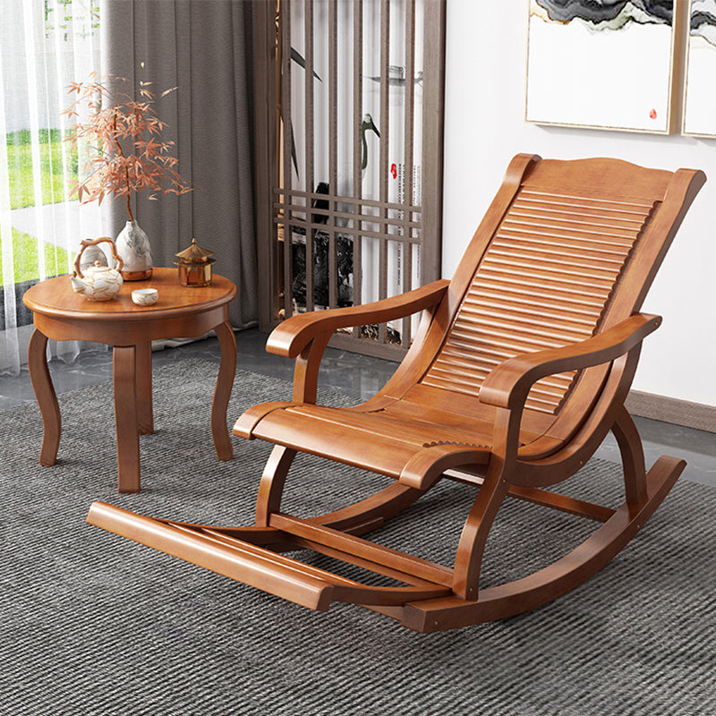 Modern Solid Wood Rocker Chair Spindle Rocker Chair for Living Room Clearhalo 'Chairs & Seating' 'furn' 'furn_rocking_chairs' 'Furniture' 'Living Room Furniture' 'Rocking Chairs' 'rocking_chairs' 6415780