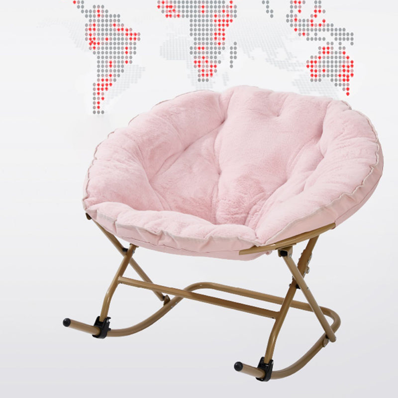 Chaise à bascule intérieure contemporaine chaise à bascule de pépinière pour salon avec ottoman