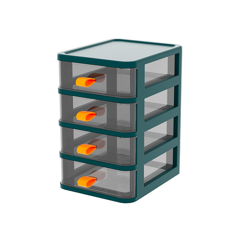 Transparent File Cabinet Vertical Plastic File Cabinet with Drawers for Home or Office Green 4 Clearhalo 'Filing Cabinets' 'filling_cabinets' 'furn' 'furn_filling_cabinets' 'Furniture' 'Office Furniture' 6415975