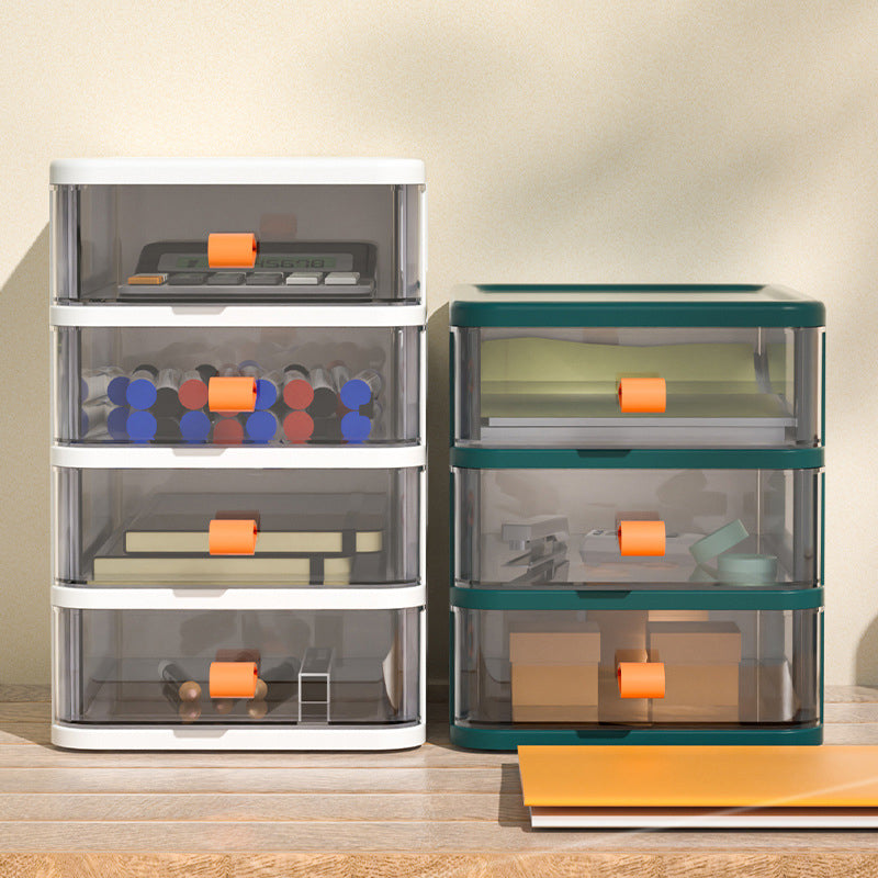 Transparent File Cabinet Vertical Plastic File Cabinet with Drawers for Home or Office Clearhalo 'Filing Cabinets' 'filling_cabinets' 'furn' 'furn_filling_cabinets' 'Furniture' 'Office Furniture' 6415980