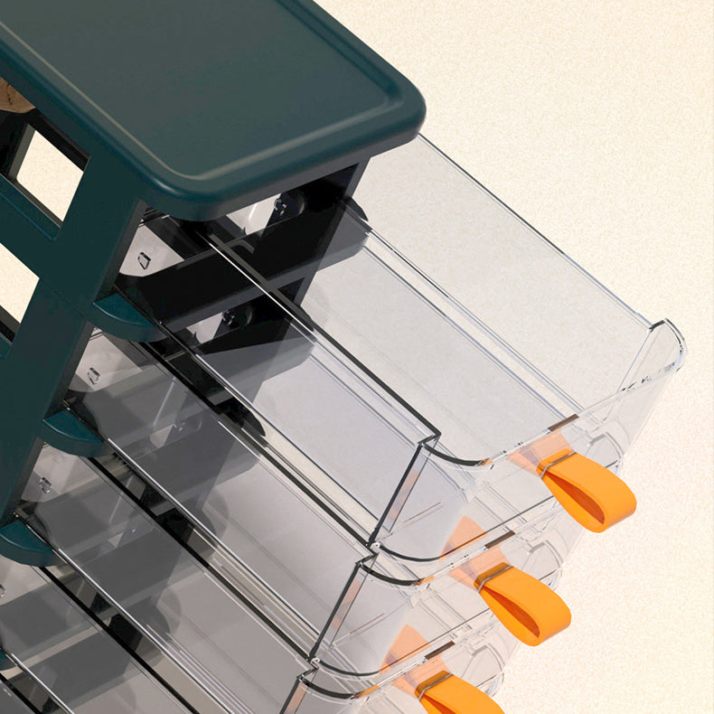 Transparent File Cabinet Vertical Plastic File Cabinet with Drawers for Home or Office Clearhalo 'Filing Cabinets' 'filling_cabinets' 'furn' 'furn_filling_cabinets' 'Furniture' 'Office Furniture' 6415986