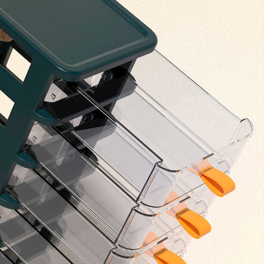 Transparent File Cabinet Vertical Plastic File Cabinet with Drawers for Home or Office Clearhalo 'Filing Cabinets' 'filling_cabinets' 'furn' 'furn_filling_cabinets' 'Furniture' 'Office Furniture' 6415986