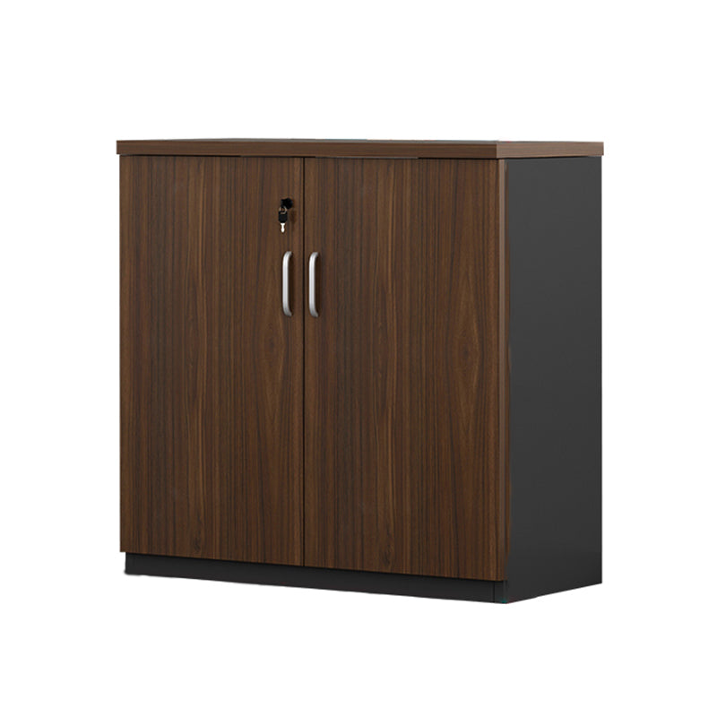 Nordic Style Filing Cabinet Wood Storage Design Lateral Filing Cabinet Nut-Brown Drawer Not Included 2 Clearhalo 'Filing Cabinets' 'filling_cabinets' 'furn' 'furn_filling_cabinets' 'Furniture' 'Office Furniture' 6416013