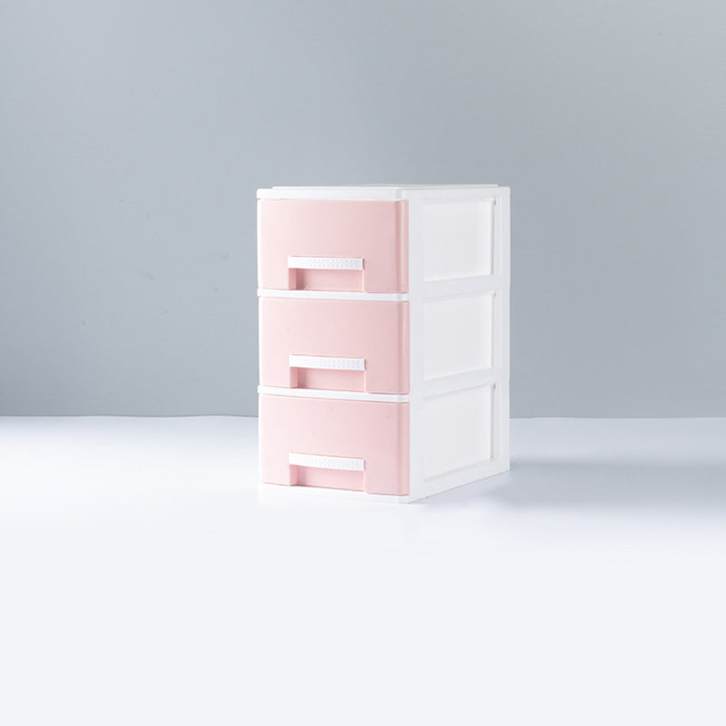 Archivo de plástico o archivador de plástico de archivos laterales contemporáneos con cajones