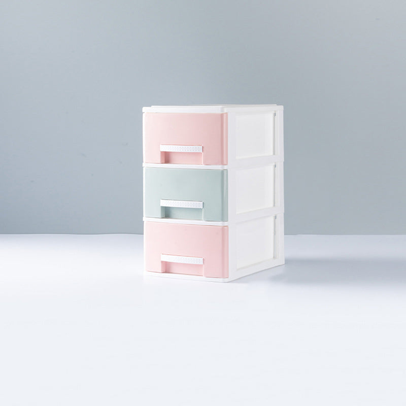 Archivo de plástico o archivador de plástico de archivos laterales contemporáneos con cajones