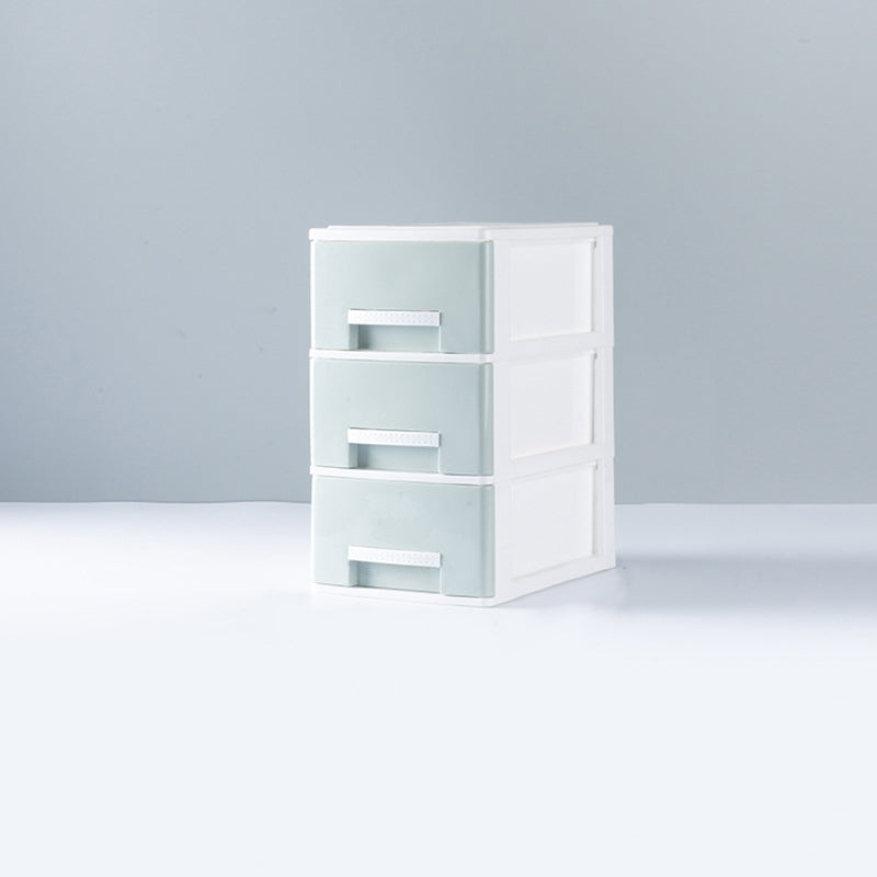 Archivo de plástico o archivador de plástico de archivos laterales contemporáneos con cajones