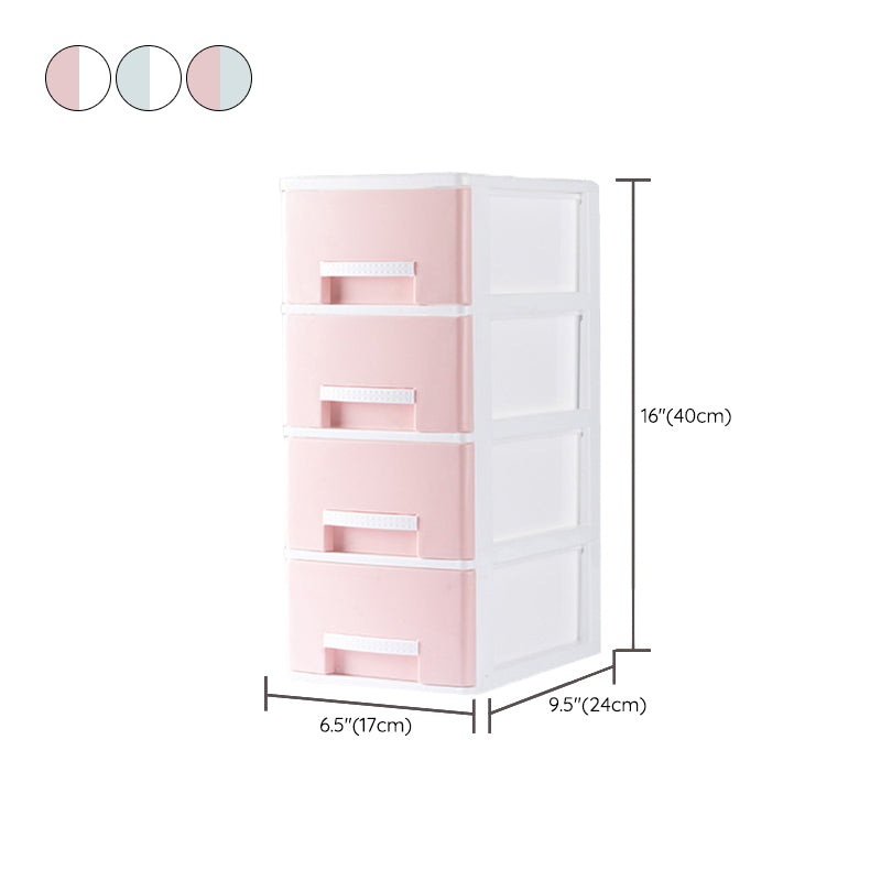 Archivo de plástico o archivador de plástico de archivos laterales contemporáneos con cajones