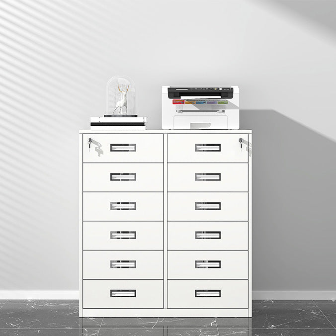 Gabinete industrial Cajones de bloqueo de metal y estantes de almacenamiento Archivo