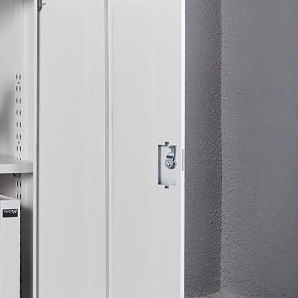 Gabinete industrial Cajones de bloqueo de metal y estantes de almacenamiento Archivo