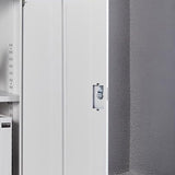 Gabinete industrial Cajones de bloqueo de metal y estantes de almacenamiento Archivo