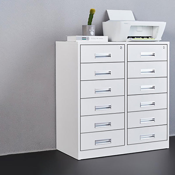 Gabinete industrial Cajones de bloqueo de metal y estantes de almacenamiento Archivo