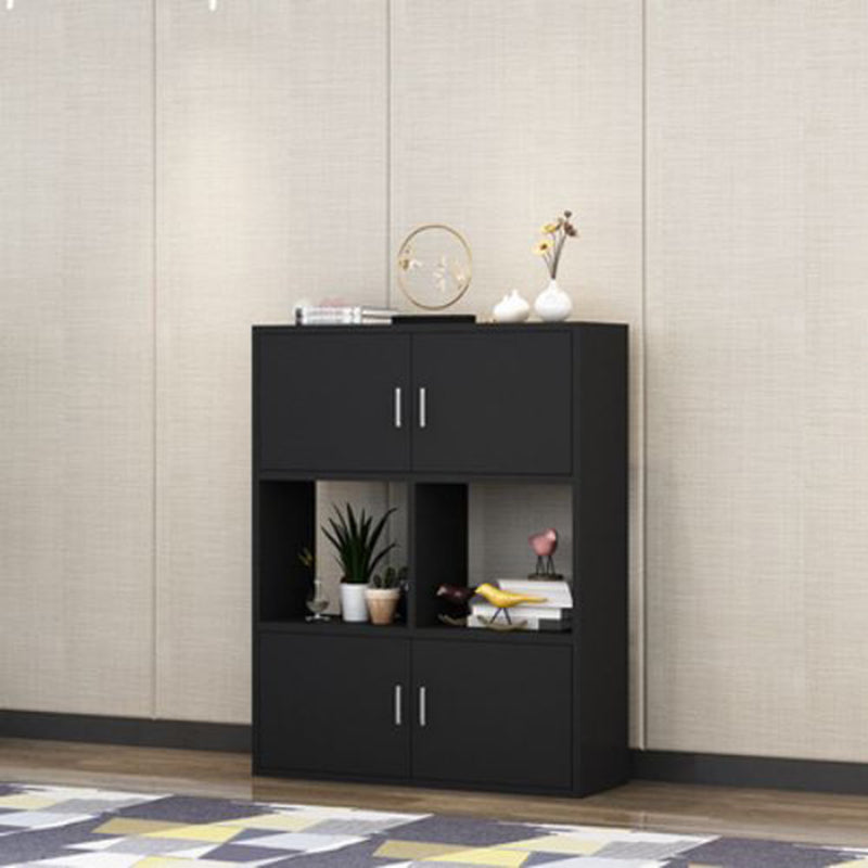 Traditional Wood Cabinet with Storage Vertical File Cabinet for Office Black Clearhalo 'Filing Cabinets' 'filling_cabinets' 'furn' 'furn_filling_cabinets' 'Furniture' 'Office Furniture' 6416145