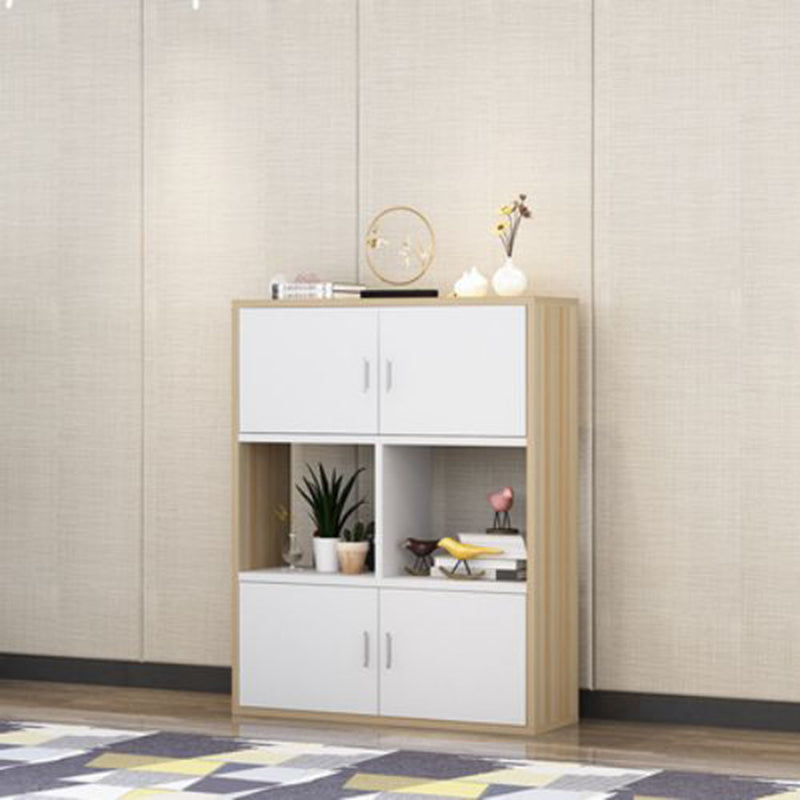 Traditional Wood Cabinet with Storage Vertical File Cabinet for Office Natural Wood White Clearhalo 'Filing Cabinets' 'filling_cabinets' 'furn' 'furn_filling_cabinets' 'Furniture' 'Office Furniture' 6416154