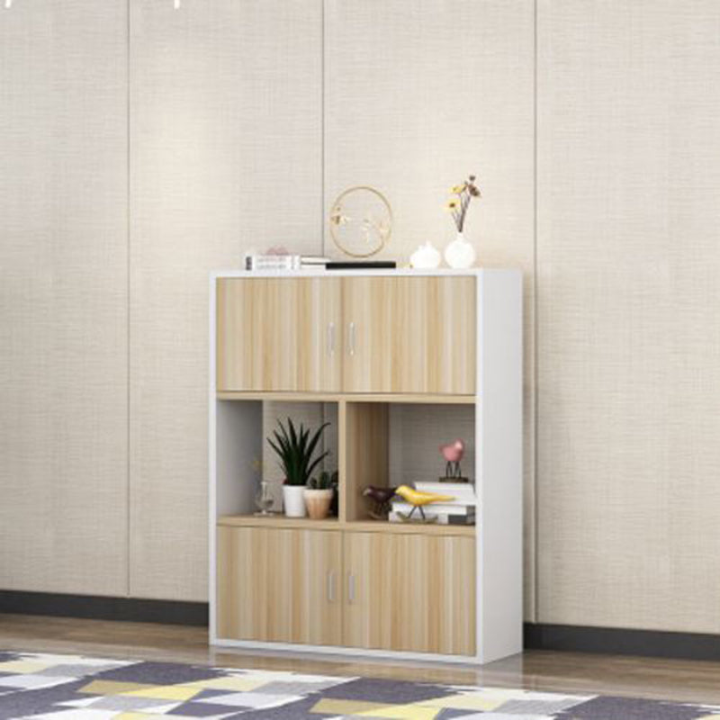 Traditional Wood Cabinet with Storage Vertical File Cabinet for Office Wood+Beige Clearhalo 'Filing Cabinets' 'filling_cabinets' 'furn' 'furn_filling_cabinets' 'Furniture' 'Office Furniture' 6416156