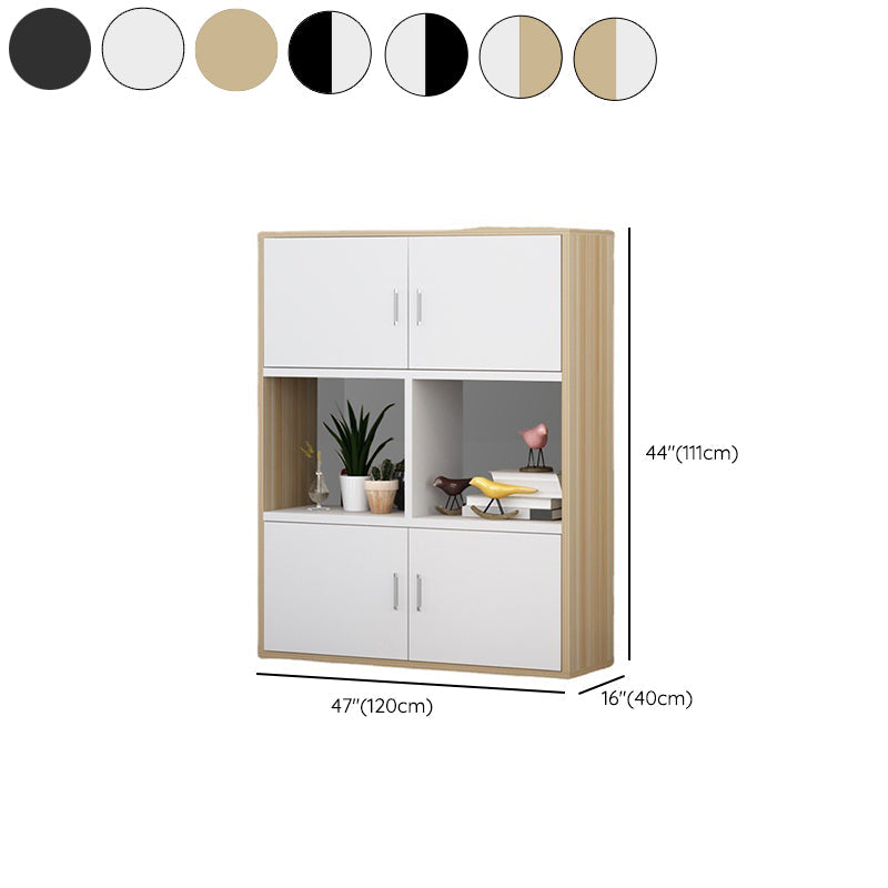 Gabinete de madera tradicional con archivos verticales de almacenamiento para la oficina