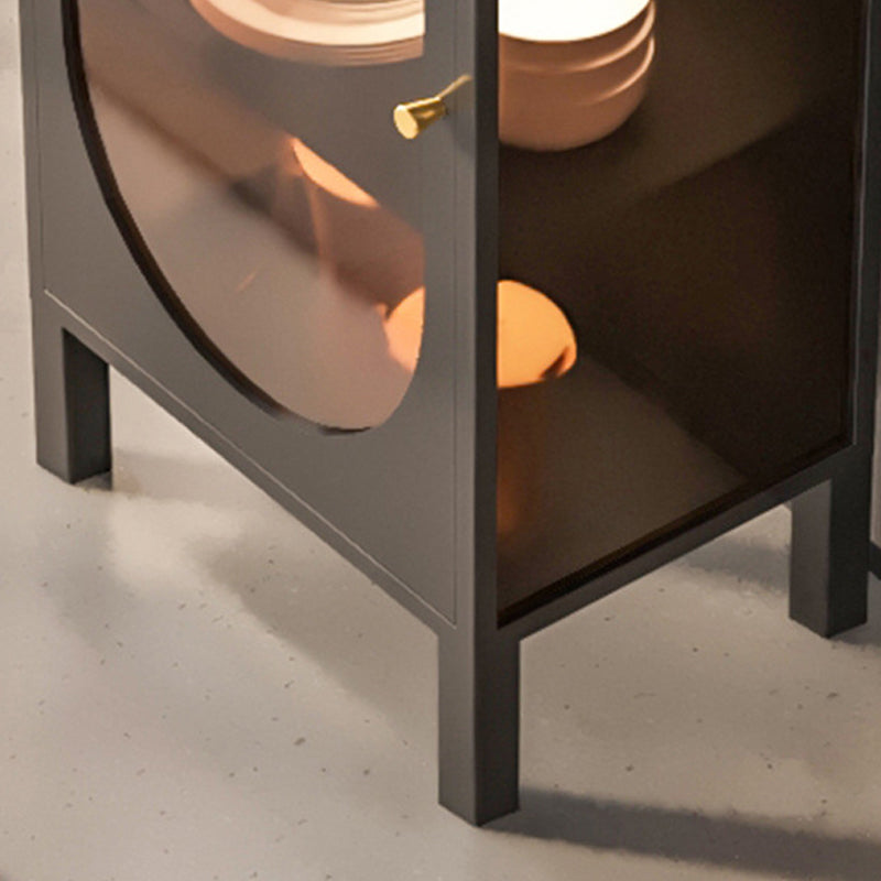 Moderno moderno mobile standard in metallo porte in vetro mobile per soggiorno