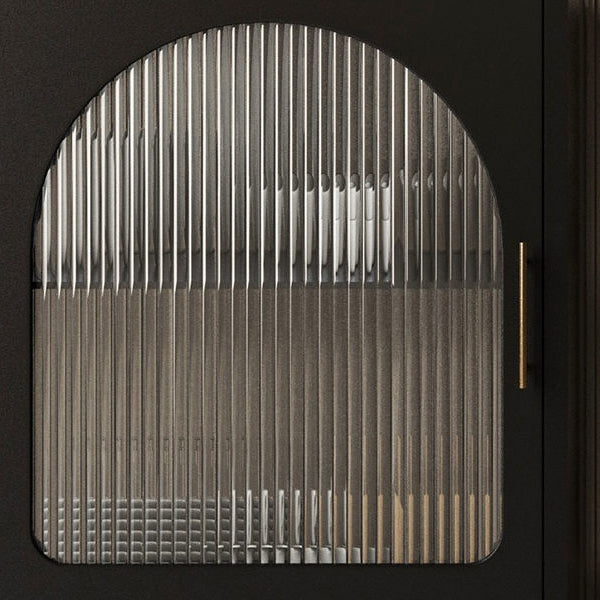 Moderno moderno mobile curioso in metallo porte in vetro armadio per soggiorno