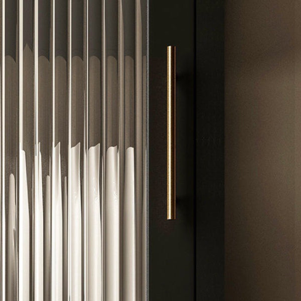 Moderno moderno mobile curioso in metallo porte in vetro armadio per soggiorno