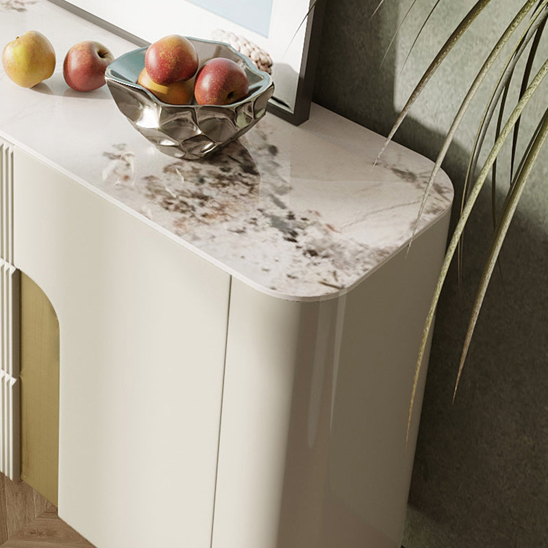 Glam Sideboard Buffet Cabinets Buffet Sideboard with 2 Doors and 3 Drawers Clearhalo 'buffet_sideboard' 'Buffets & Sideboards' 'furn' 'furn_buffet_sideboard' 'Furniture' 'Kitchen & Dining Furniture' 6418091