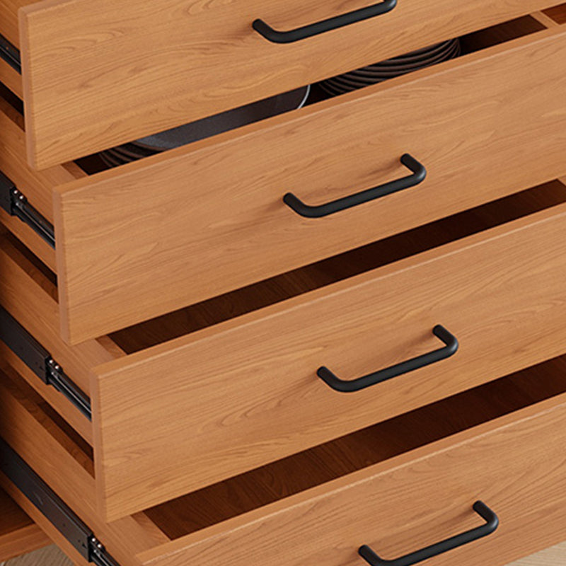 Sideboard a buffet in stile moderno Sideboard in legno massiccio con armadi e cassetti