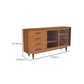 Sideboard a buffet in stile moderno Sideboard in legno massiccio con armadi e cassetti