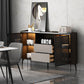Sideboard di pietra della credenza a buffet moderna con armadi e cassetti