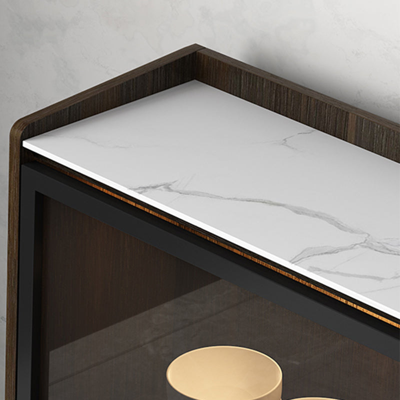 Sideboard di pietra della credenza a buffet moderna con armadi e cassetti
