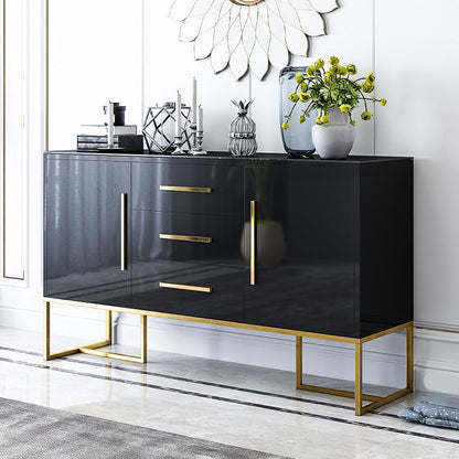 Gabinetes paralela glamoroso de buffet reflejados 3 cajones y 2 puertas buffet de comedor