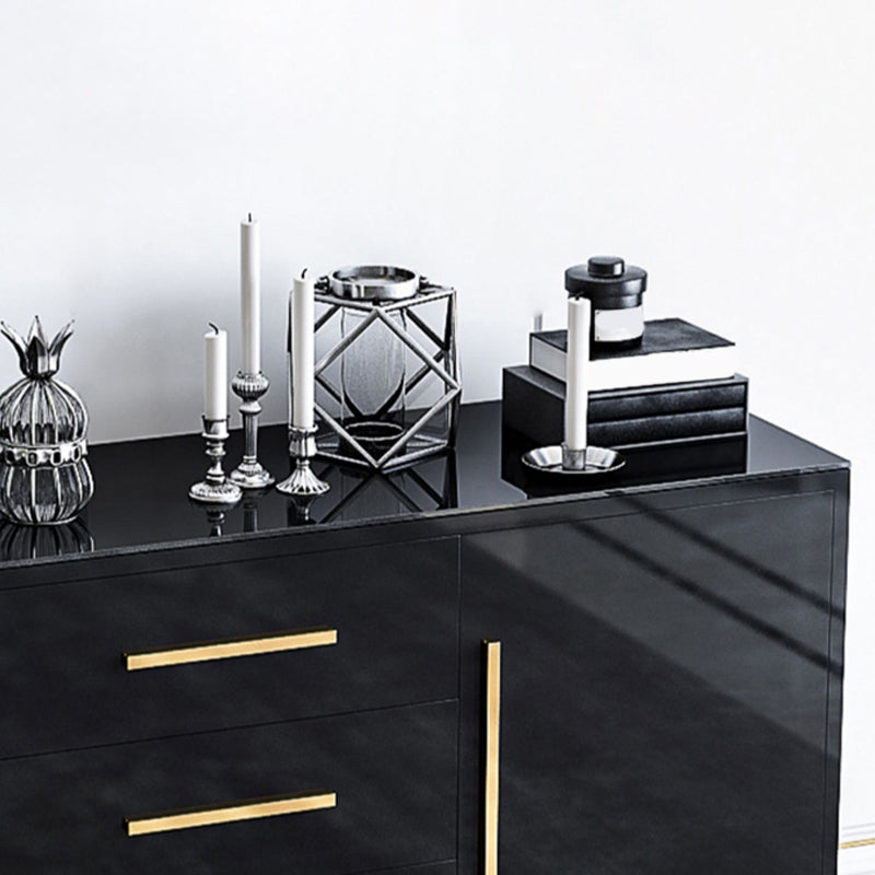 Gabinetes paralela glamoroso de buffet reflejados 3 cajones y 2 puertas buffet de comedor