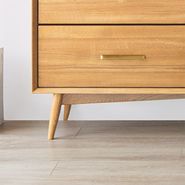 Pine Solid Wood Sideboard Table Modern Antique Finish 6-drawer Dining Server Clearhalo 'buffet_sideboard' 'Buffets & Sideboards' 'furn' 'furn_buffet_sideboard' 'Furniture' 'Kitchen & Dining Furniture' 6418273