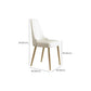 Glam Style Parsons Side Chair Leather White Indoor Dining Chair Clearhalo 'Dining Chairs' 'Dining Tables & Seating' 'dining_chair' 'furn' 'furn_dining_chair' 'Furniture' 'Kitchen & Dining Furniture' 6418332
