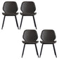 Contemporary Kitchen Dining Side Chair Wingback Armless Chair Grey 4 Piece Set Clearhalo 'Dining Chairs' 'Dining Tables & Seating' 'dining_chair' 'furn' 'furn_dining_chair' 'Furniture' 'Kitchen & Dining Furniture' 6418384