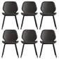 Contemporary Kitchen Dining Side Chair Wingback Armless Chair Grey 6 Piece Set Clearhalo 'Dining Chairs' 'Dining Tables & Seating' 'dining_chair' 'furn' 'furn_dining_chair' 'Furniture' 'Kitchen & Dining Furniture' 6418386