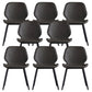 Contemporary Kitchen Dining Side Chair Wingback Armless Chair Grey 8 Piece Set Clearhalo 'Dining Chairs' 'Dining Tables & Seating' 'dining_chair' 'furn' 'furn_dining_chair' 'Furniture' 'Kitchen & Dining Furniture' 6418387