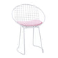 Metal Kitchen Dining Arm Chairs Glam Upholstered Dining Chairs Pink 1 Piece White Clearhalo 'Dining Chairs' 'Dining Tables & Seating' 'dining_chair' 'furn' 'furn_dining_chair' 'Furniture' 'Kitchen & Dining Furniture' 6418428