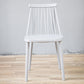 Nordic Style Armless Side Chairs Slat Back Chair with Plastic Legs for Home Use