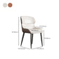 Sillas laterales de brazo de estilo moderno silla de cuero falso con patas de metal para la cocina