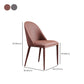 キッチン用の金属製の脚とモダンなスタイルのアームレスサイドチェアフェイクレザーチェア