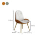 Glam Parsons Chair Faux Leather Kitchen Dining Chair with Metal Legs