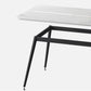 Industrial Iron Legs Dining Table Rectangle Stone Dining Table for Kitchen Clearhalo 'Dining Tables & Seating' 'Dining Tables' 'dining_table' 'furn' 'furn_dining_table' 'Furniture' 'Kitchen & Dining Furniture' 6418910